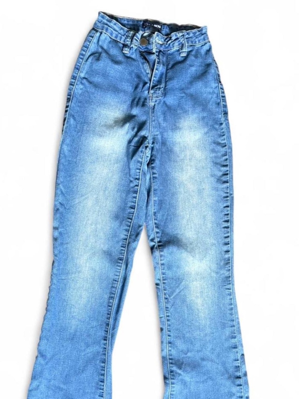 TALL GIRL Fashion Nova Light Blue High-waisted Flare Jeans